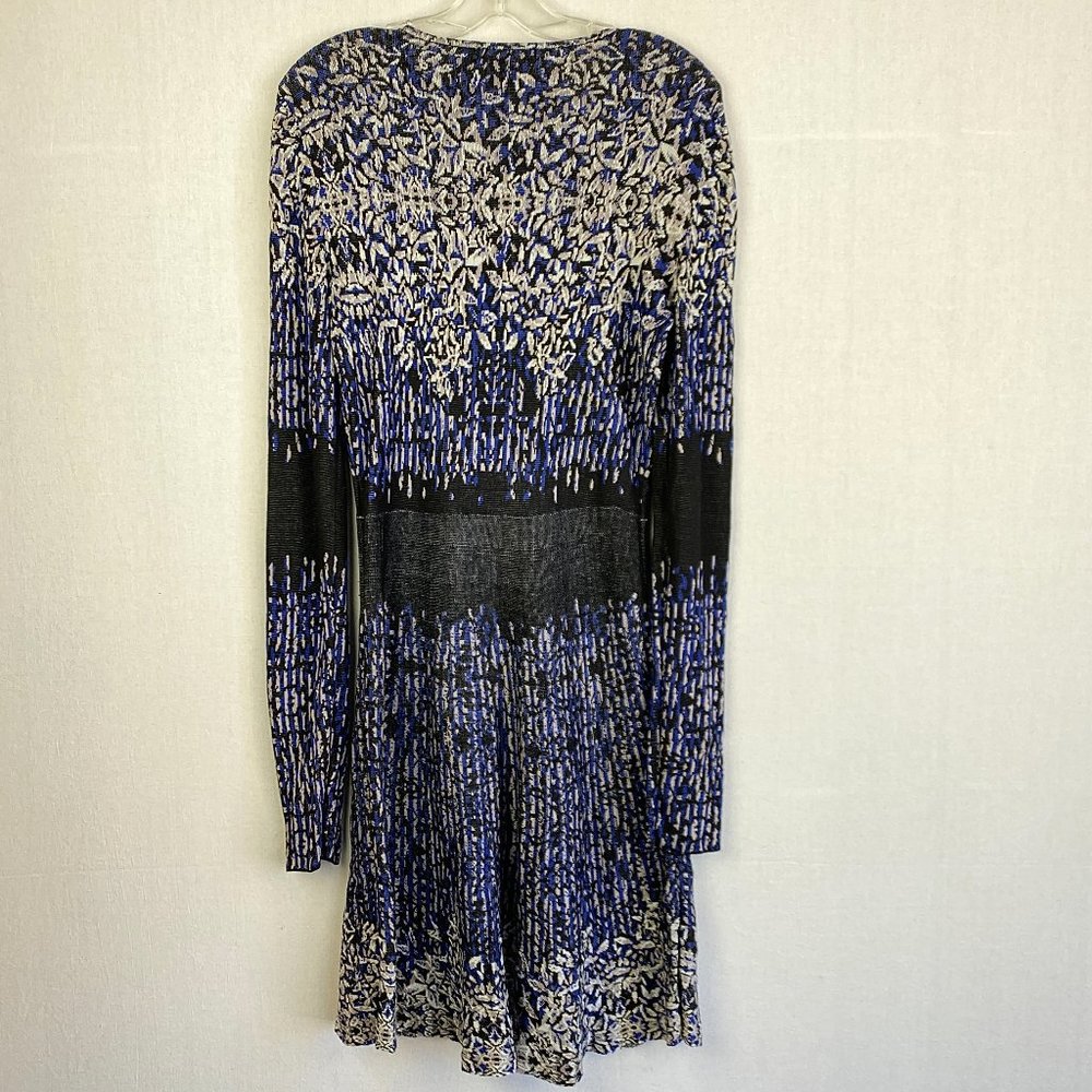 BCBGMAXAZRIA Silk Blend Abstract Printed Dress - Picture 5 of 5